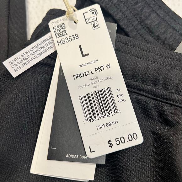 Adidas women soccer pants size L black - Picture 2 of 7